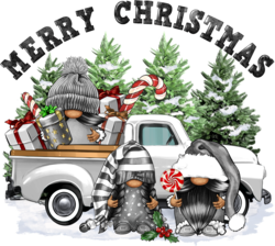 Christmas Farm Gnome Swetshirt, Christmas Truck Hoodies, Cute Farm Longsleeve, Holiday Tree Farm Sweatshirt, Farmer Gnomes Hoodie