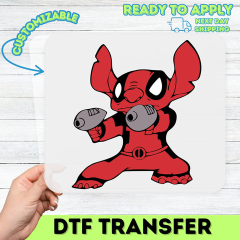 Futuristic Cartoon Character DTF Transfer Iron-On for Quirky Pop Culture T-Shirt Apparel - Ready to Press for Group Events