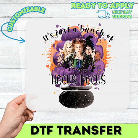 Funny Hocus Pocus Halloween DTF Transfer Ready to Press for Witchy Vibes T-shirt & Group Apparel