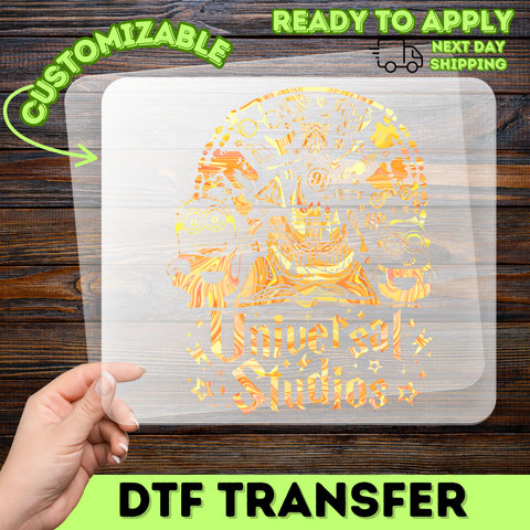 Nostalgic Movie Theme DTF Transfer Iron-On for Family & Friends T-Shirt, Ready to Press Magical Film Apparel for Group Outing