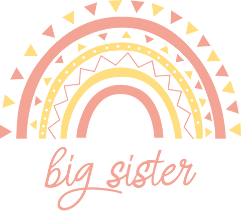Big Sister Baby Onesie®, Rainbow Big Sister Baby Onesie®, Vintage Big Sister Onesie®, Baby Girl Infant Bodysuit, Big Sister Toddler Shirt