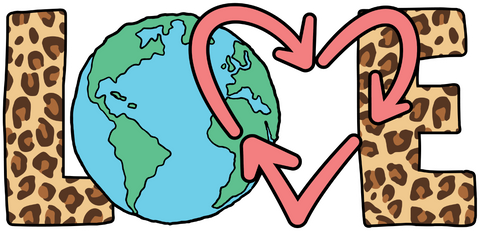 Leopard Letters Love Earth Day Shirts, Save The Planet Earth Day Gift, Love Earth Day Tee, Environmental Shirt, Love Planet Earth Gift Tee