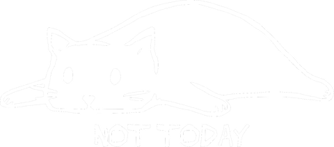 Not Today Shirt, Funny Cat T Shirt, Gift For Lazy Person, Lazy Cat Tee, Cute Lazy Cat Graphic Tee, Funny Lazy Cat T-Shirt, Cat Lover Gift
