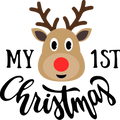 Christmas Baby Bodysuit, Christmas Baby Gift, Cute Reindeer Shirt, Xmas Baby Clothes, Newborn Outfit, Baby Girl Onesie®, Baby Boy Shirt
