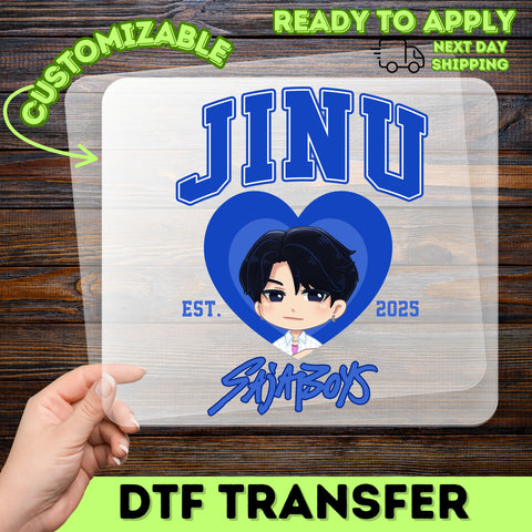 Cute Chibi Style SajaBoys DTF Transfer Ready To Press Iron-On T-Shirt Apparel K-Pop Fan Gift