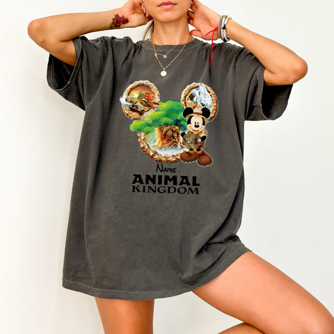 Safari Adventure Animal Kingdom DTF Transfer, Ready To Press T-shirt Design for Family & Kids Theme Park Outing