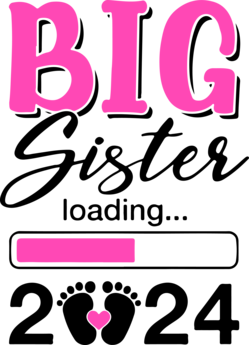 Big Sister Toddler Tee, Big Sis Kids Shirt, Sister TShirt, Sibling Toddler Tee, Girl Gift for Sister, New Baby Gift, Birth Announcement