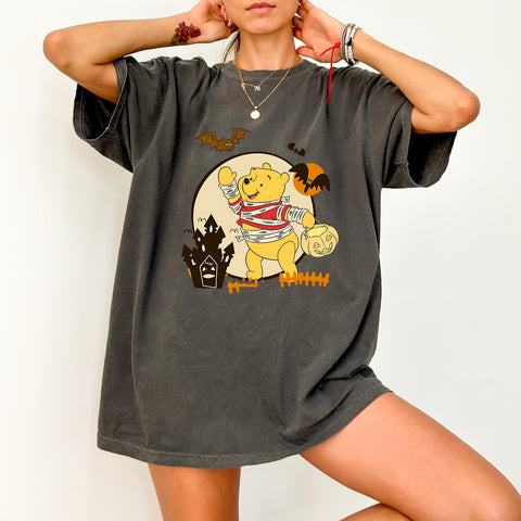 Cute Cartoon Mummy Halloween DTF Transfer for Family Shirts Ready To Press Apparel Fun Trick or Treat Design
