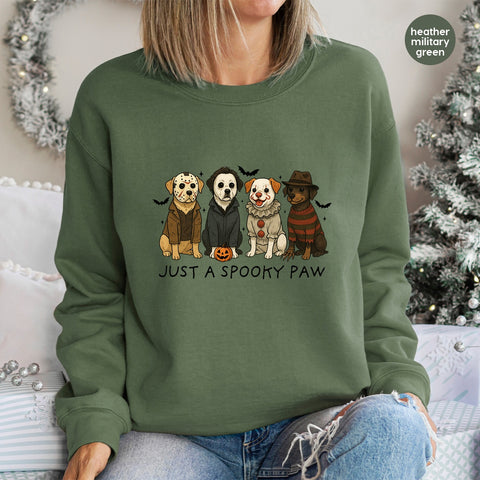 Cute Halloween Dogs DTF Transfer, Funny Horror Parody Iron-On for Pet Lovers, Ready To Press DTF for Shirts
