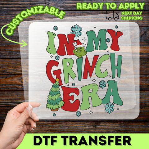 Funny Christmas Grinch DTF Transfer Ready to Press for Holiday T-Shirts Men Women Family Group