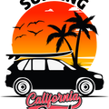 California Shirt, Gifts for Surfer, Palm Tree TShirt, Beach Outfit, Surfing T-Shirt, Summer Clothing, Shirts for Men, Surf Graphic Tees