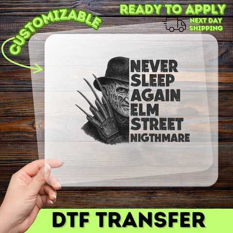Spooky Horror Icon Halloween DTF Transfer Ready To Press Iron-On for T-shirt Sweatshirt - Perfect for Fans & Party-Goers