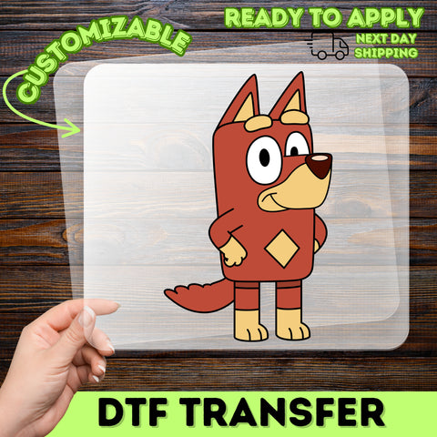 Cute Cartoon Fox Character DTF Transfer Iron-On for Kids T-Shirt or Sweatshirt Ready To Press Family Fun Apparel