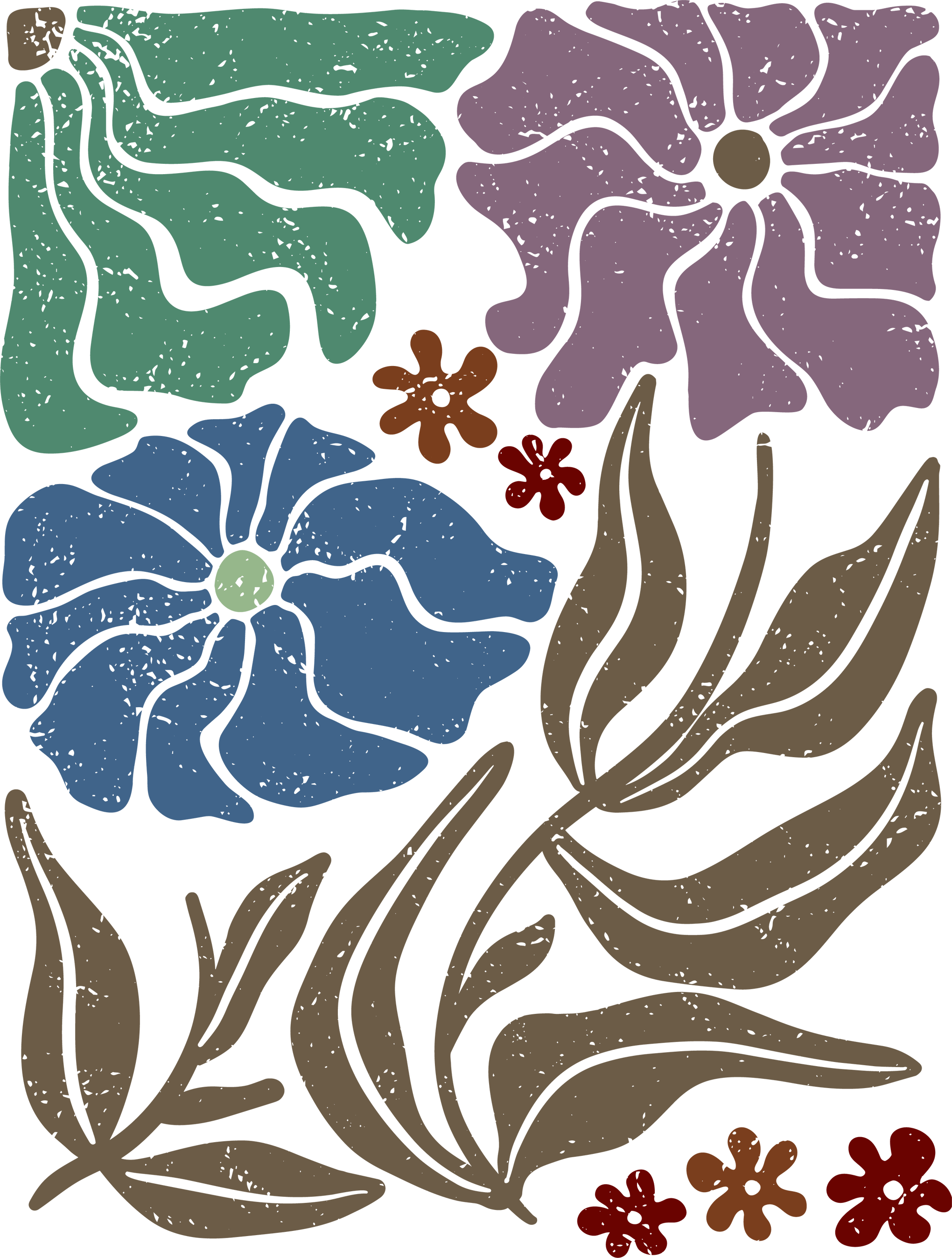 Wavy Flowers Shirt, Floral T-shirt, Wildflower Tshirt, Mother's Day Tee, Cottagecore Shirt, Shirt For Her, Flower Gift, Nature Lover Shirt