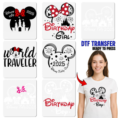 Funny Halloween Vampire Castle DTF Transfer Iron-On Ready to Press for Party Group Humor T-Shirts & Apparel