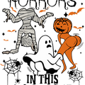 Funny Halloween Sweatshirt, Spooky Season Shirts, Pumpkin TShirt, Halloween Party Clothing, Ghost Graphic Tees, Girls Vneck T-Shirt