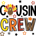 Thanksgiving Shirt, Cousin Crew Shirts for Kids, Turkey Shirt, Matching Tshirts for Cousin, Thanksgiving Family T Shirt, Cute Fall Shirt