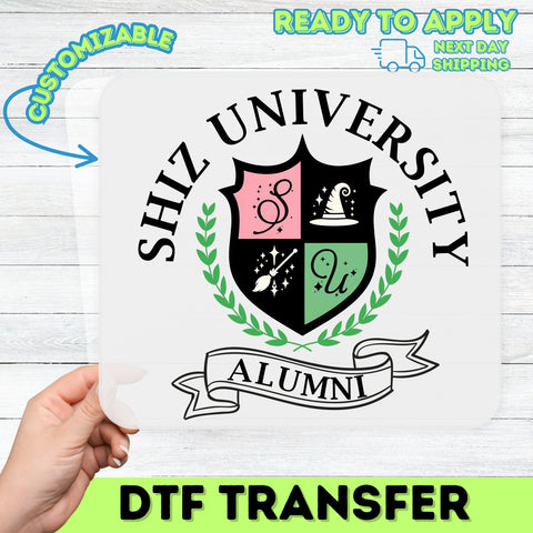 Magic School Emblem DTF Transfer for Fantasy Fans - Ready To Press Iron-On for T-Shirts & Hoodies - Cute & Vintage Wizard Design