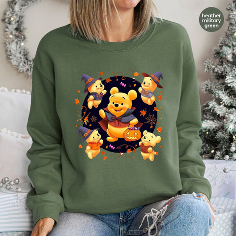 Cute Halloween Bears in Costume DTF Transfer for Family Shirts & Hoodies, Ready To Press Iron-On Fall Apparel for Kids