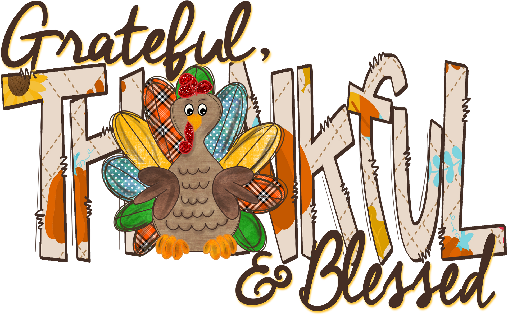 Thankful Grateful Blessed Shirt, Thanksgiving Shirt, Family Thankful Shirts, Funny Thanksgiving Tee, Fall Thankful Shirt, Thanksgiving Gift	