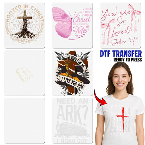 Highway to Heaven Jesus Guitar Wings DTF Transfer for Christian Rock Fans, Ready to Press Apparel Design, Faith T-Shirt Graphics