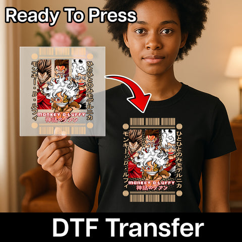 Anime Hero Character DTF Transfer for Anime Fans, Action Adventure Iron-On, Ready to Press T-Shirt Design for Geeks & Otaku Apparel