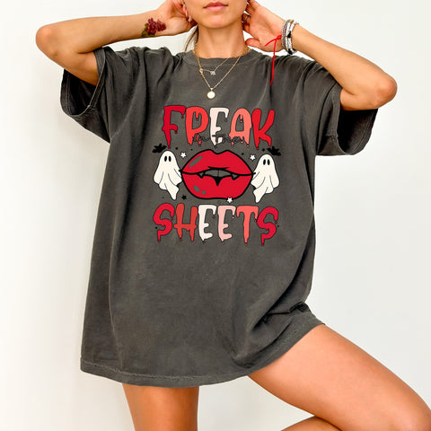 Hilarious Vampire Lips & Ghosts Halloween Iron-On DTF Transfer for Party Apparel & Bachelorette Shirts