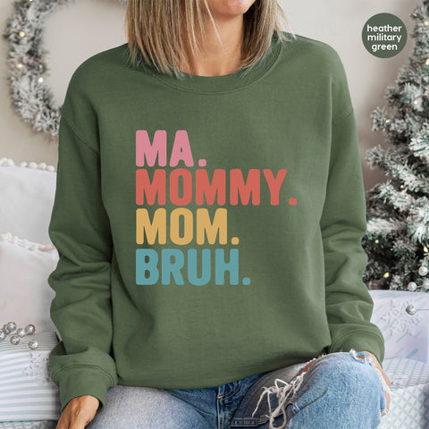 Funny Mother's Day DTF Transfer for Retro Mom Shirts & Casual Wear - Trendy Family Humor T-Shirt Iron-On Design