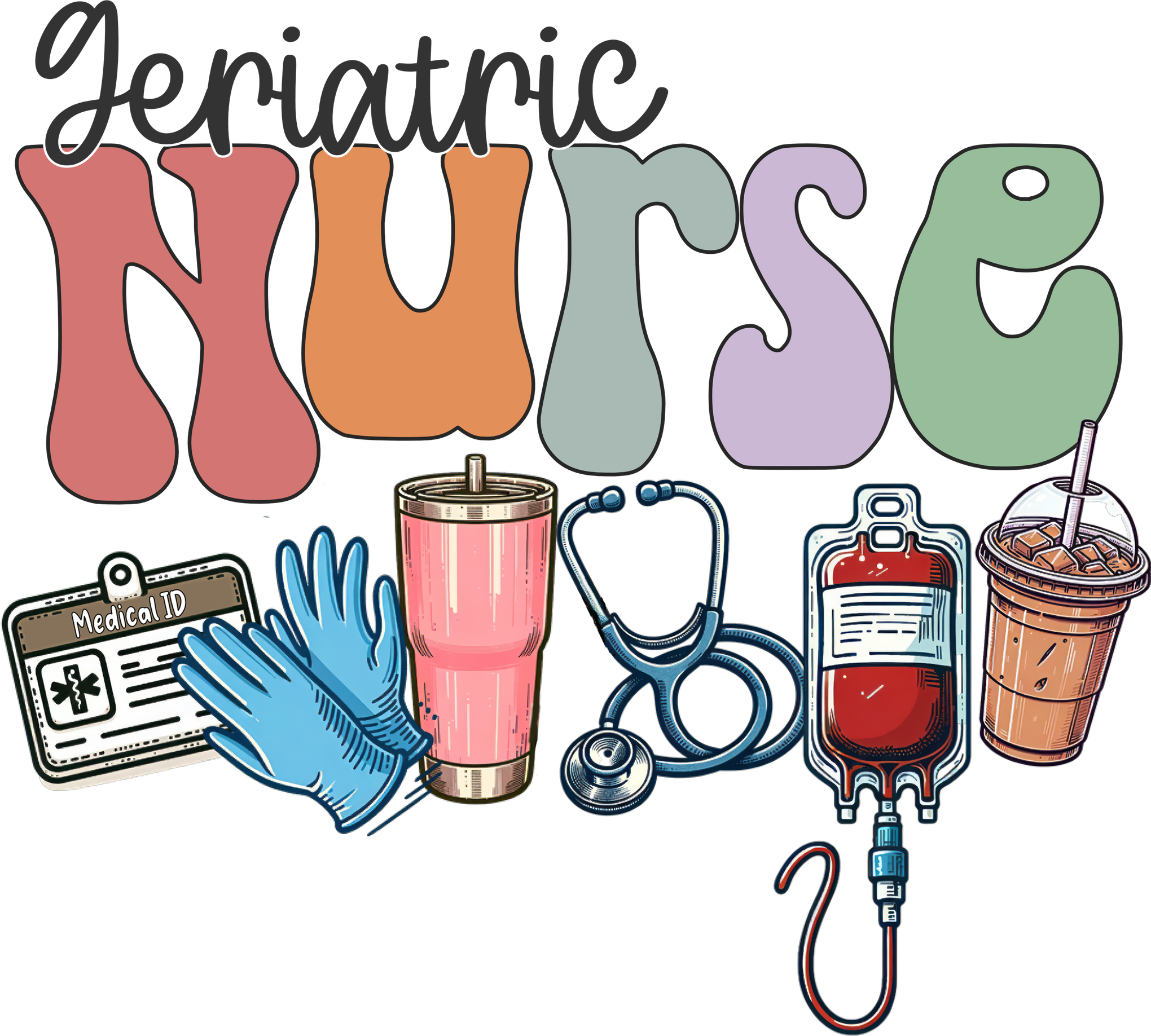 Geriatric Nurse Tee, Gerontology Nurse Graduation Shirt, Nurse Appreciation, Registered Nurse Gerontological Tee, Gerontology Nursing Tshirt