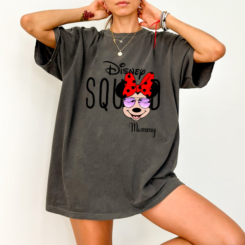 Cute Retro Pop Character DTF Transfer, Family Reunion Fun Apparel, Ready To Press Disney Inspired T-Shirt Design