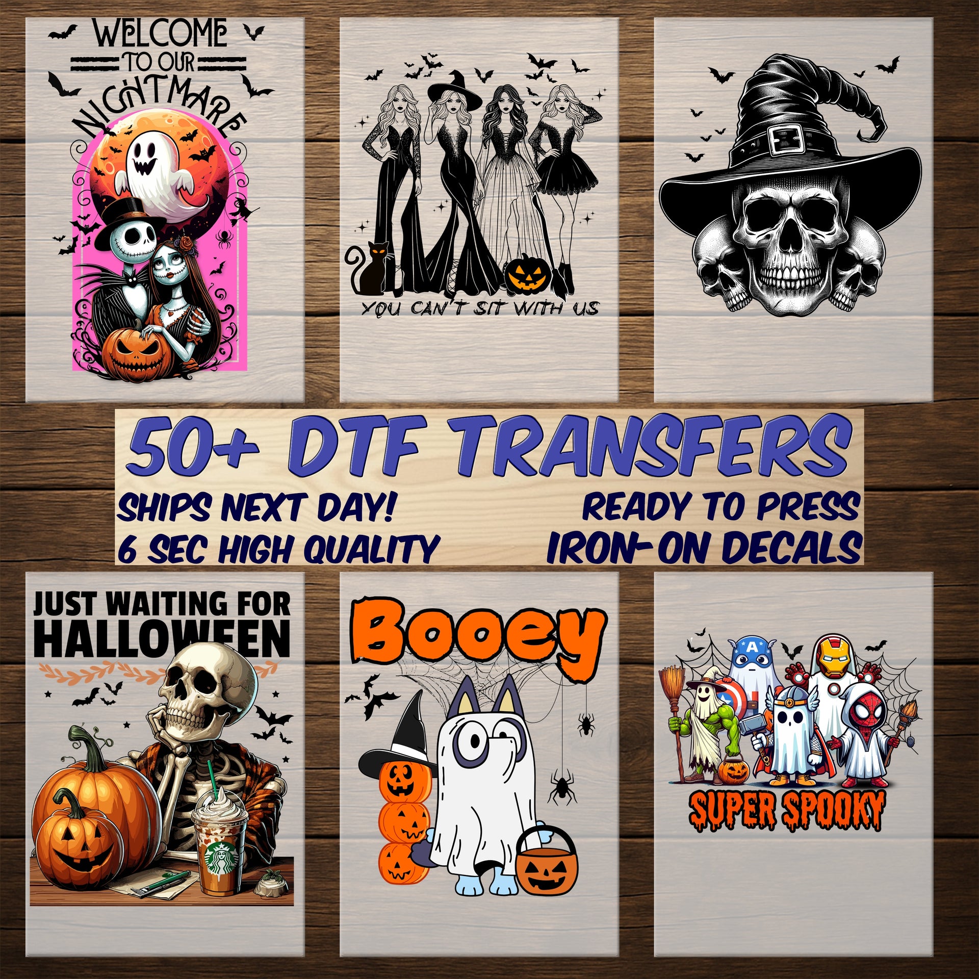 Iron-On Funny Halloween Pumpkin DTF Transfer Ready To Press for Trumpkin Fans T-Shirt or Sweatshirt Apparel