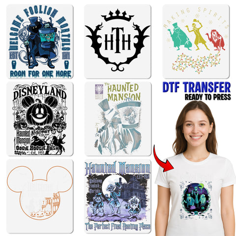 Funny Christmas Ghosts DTF Transfer Ready To Press Shirt Retro Holiday Humor Apparel for Family & Friends