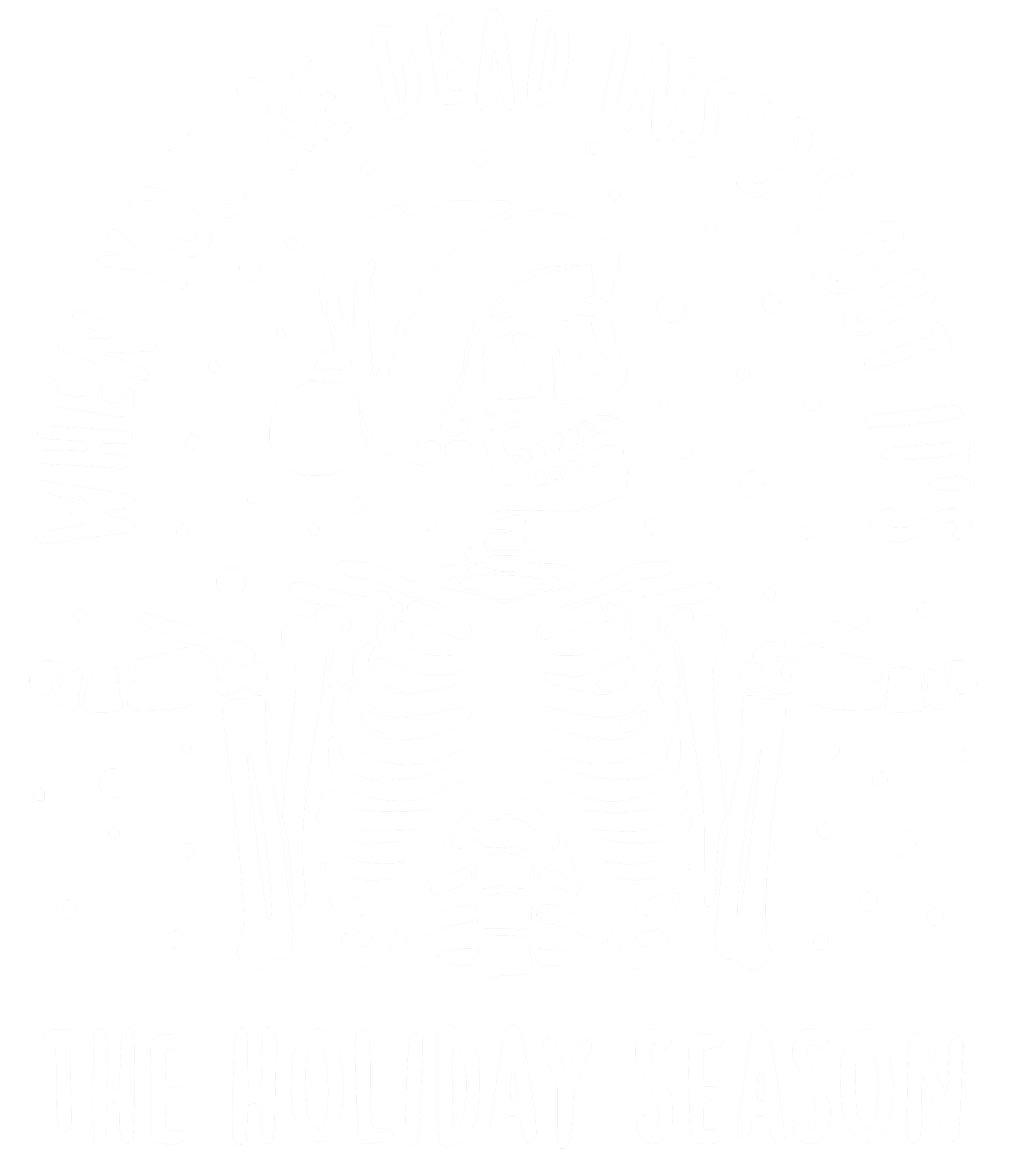 Funny Christmas Sweatshirt, Skeleton Graphic Tees, Merry Christmas Gift, Holiday Tshirt, When You're Dead Inside But It's The Holiday Season