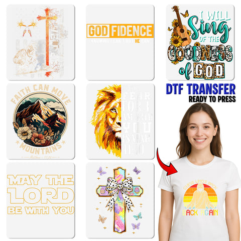 Christian Humor Iron-On DTF Transfer for Faith-Based Apparel - Cute Ready To Press Design for Church Groups & Youth Retreats