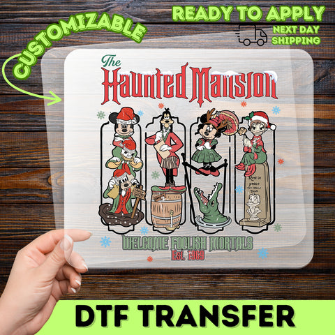 Ready to Press Funny Halloween Character DTF Transfer for Festive Shirts & Sweatshirts - Perfect for Adult Holiday Wear