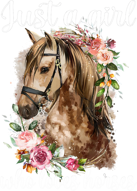 Just A Girl Who Loves Horses, Horse Riding, Horse Girl Shirt, Farmer Shirt, Horse Lover Shirt, Gift For Her, Christmas Gift, Country Shirt