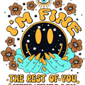 Funny Saying Shirts, Sarcastic Quote Graphic Tees, Adult Humor T-Shirt, Birthday Gifts for Mom, I'm Fine The Rest Of You Need Therapy