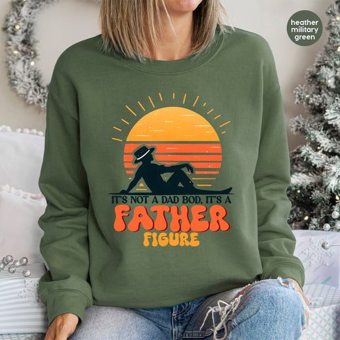 Funny Dad Bod Humor Father's Day DTF Transfer Ready To Press T-Shirt for Family Gatherings & Retro Apparel