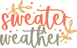Sweater Weather Sweatshirt, Fall Vneck TShirts, Gift for Her, Autumn Season Graphic Tees, Fall Leaves T Shirts, Womens Clothing
