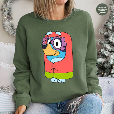 Cute Cartoon Dog Superhero DTF Transfer, Ready To Press Kids Birthday T-shirt, Fun Children's Costume Day Apparel