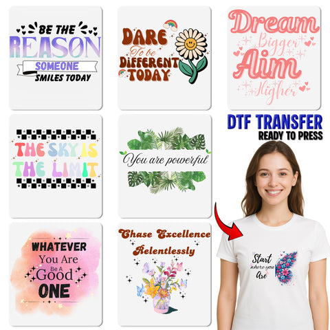 Dream Without Limits Retro Smiley & Flower DTF Transfer Iron-On for Motivational Group Apparel & Fun Youth Shirts