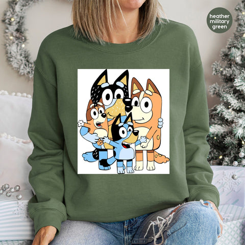 Cute Cartoon Family DTF Transfer for Shirts & Apparel Ready to Press for Fun Celebrations & Family Gatherings