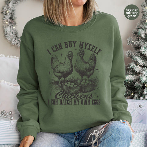 Charming Chicken DTF Transfer for Funny Farm Life Apparel & Gifts - Perfect for Chicken Enthusiasts & Backyard Farmers