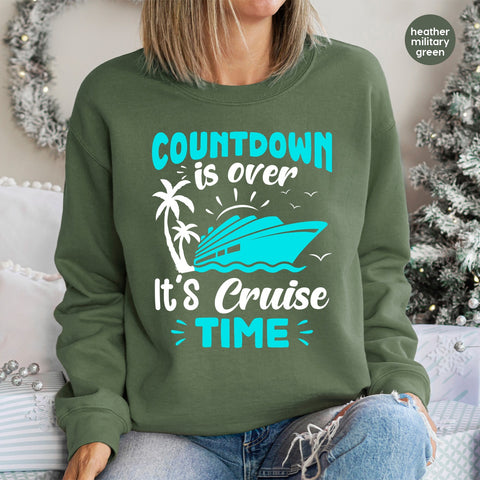 Cruise Vacation DTF Transfer for Funny Nautical Theme T-Shirt, Ready To Press Family & Group Cruise Tees, Cute Palm Tree Design Print