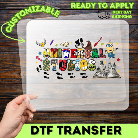 Cartoon Character Pop Culture DTF Transfer Ready to Press Universal Studios T-Shirt Movie Night Theme Park Outfit