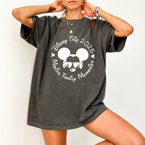 Disney Family Trip 2025 Cute DTF Transfer for Magical Vacation T-Shirt Iron-On Ready To Press