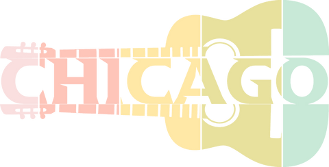 Retro Chicago Guitar Shirt, Guitar Player Chicago Tee, Chicago Gift Shirts, Music Chicago Tee, Music Lover Chicago Tshirt, Chicago Lover Tee