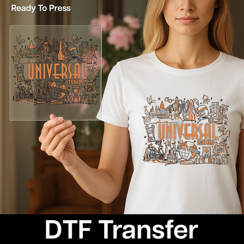 Cute Halloween DTF Transfer Iron-On for T-Shirt and Sweatshirt - Perfect for Kids & Adults Ready to Press Halloween Apparel