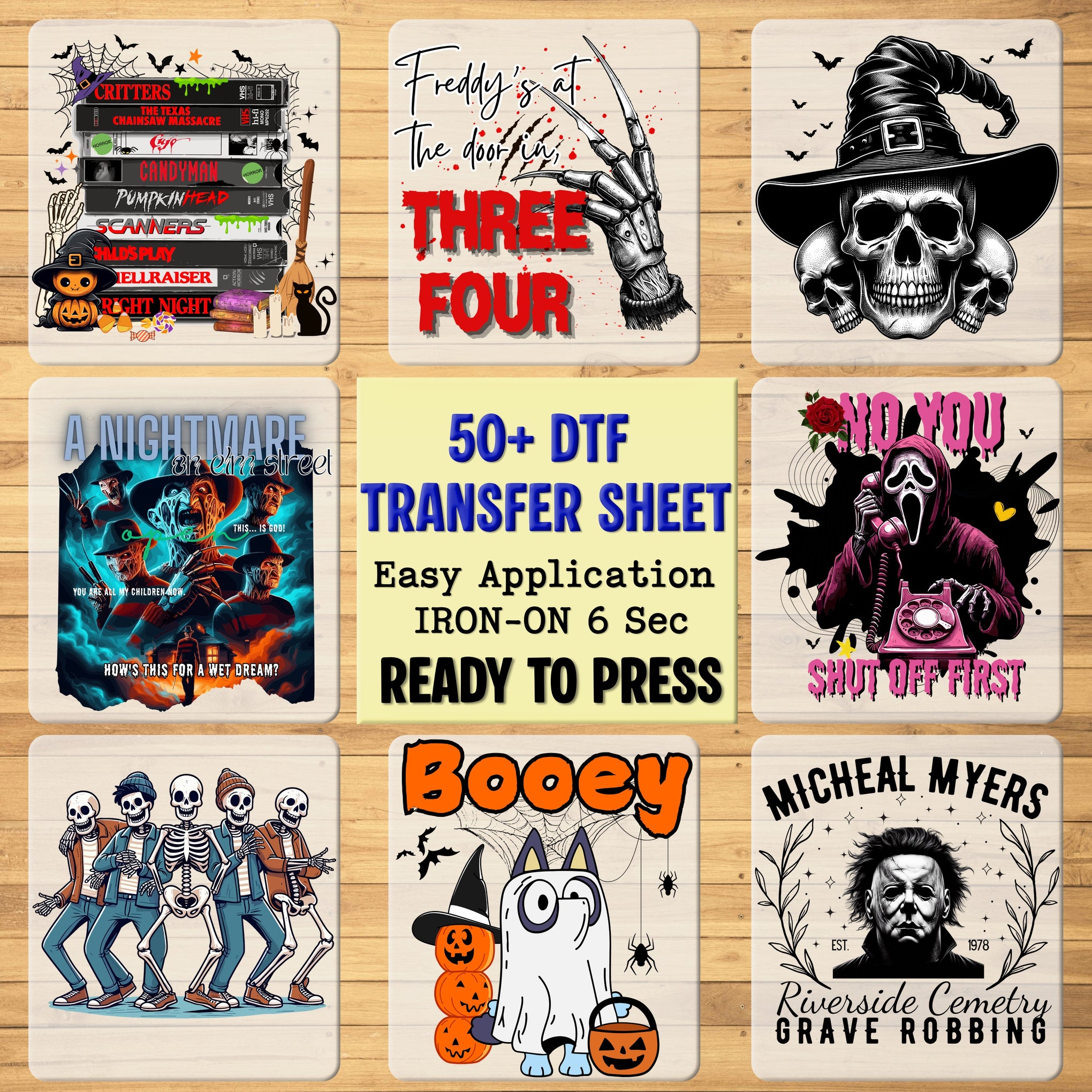 Cute Halloween Jack-o'-lantern & Bat DTF Transfer for Teachers T-shirt Ready to Press Fall Classroom Retro Design
