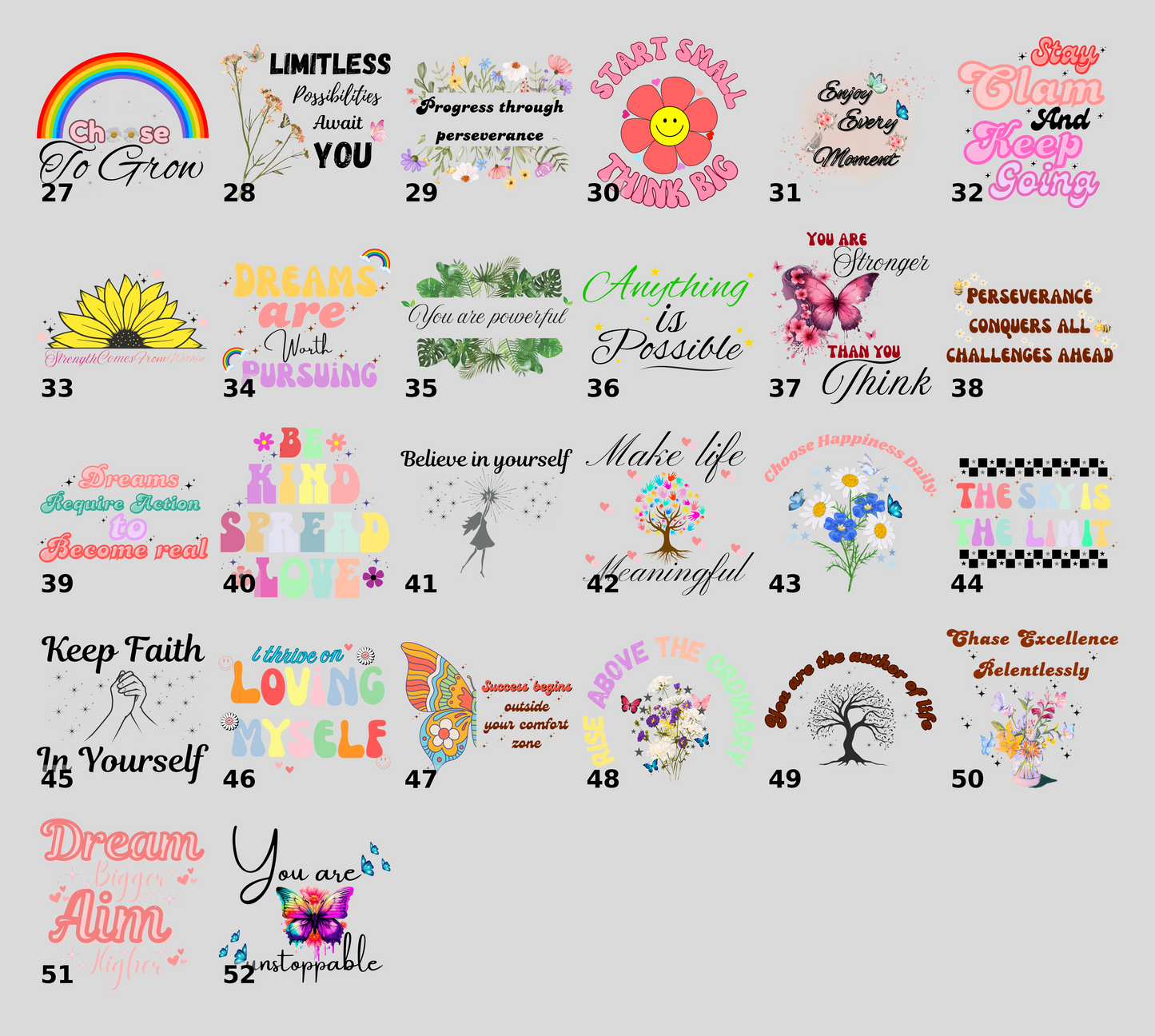 Dream Without Limits Retro Smiley & Flower DTF Transfer Iron-On for Motivational Group Apparel & Fun Youth Shirts